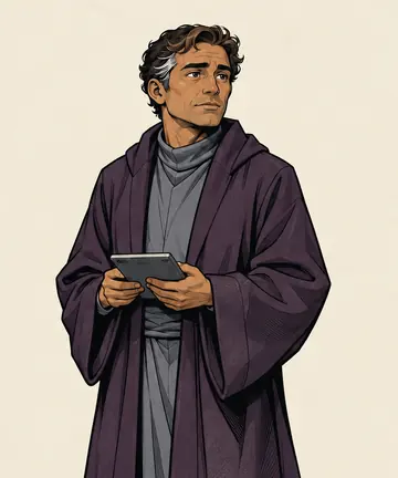 Illustrated character design of Gladias